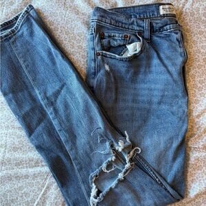 Abercrombie & Fitch Light Blue Boyfriend Jeans